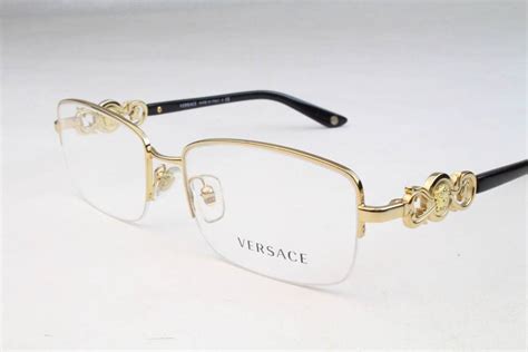 versace glasses frame gold|black and Gold Versace eyeglasses.